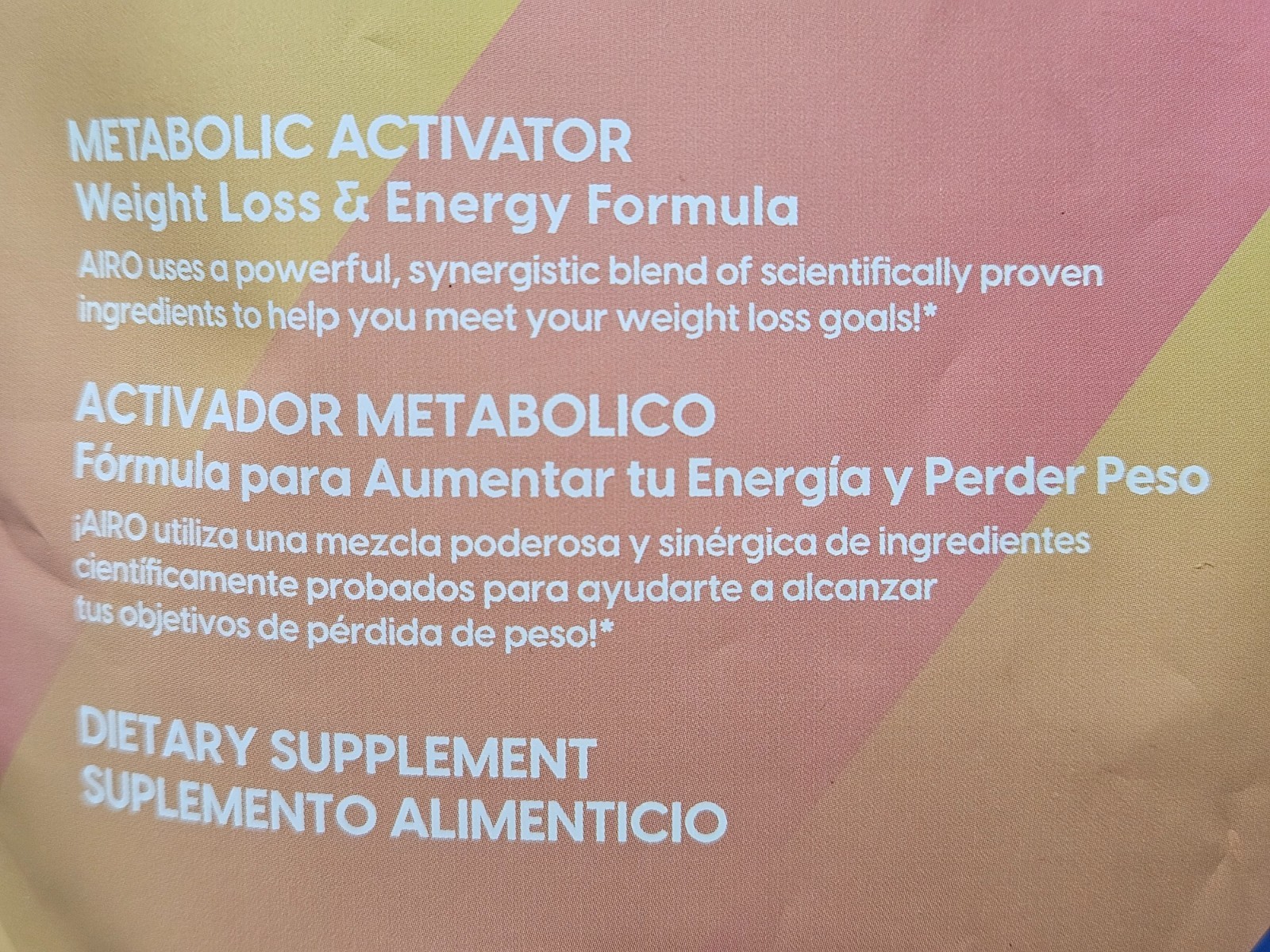 Activz AIRO Metabolic Activator Weight Loss & Energy Formula Camu Camu! Exp 8/28