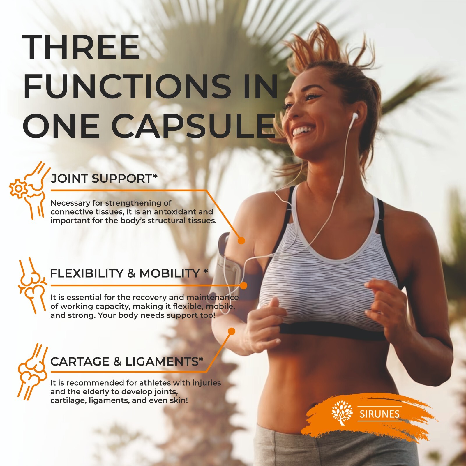 Chicken Collagen Capsules – Type II for Joint, Skin & Bone Support – 120 Ct