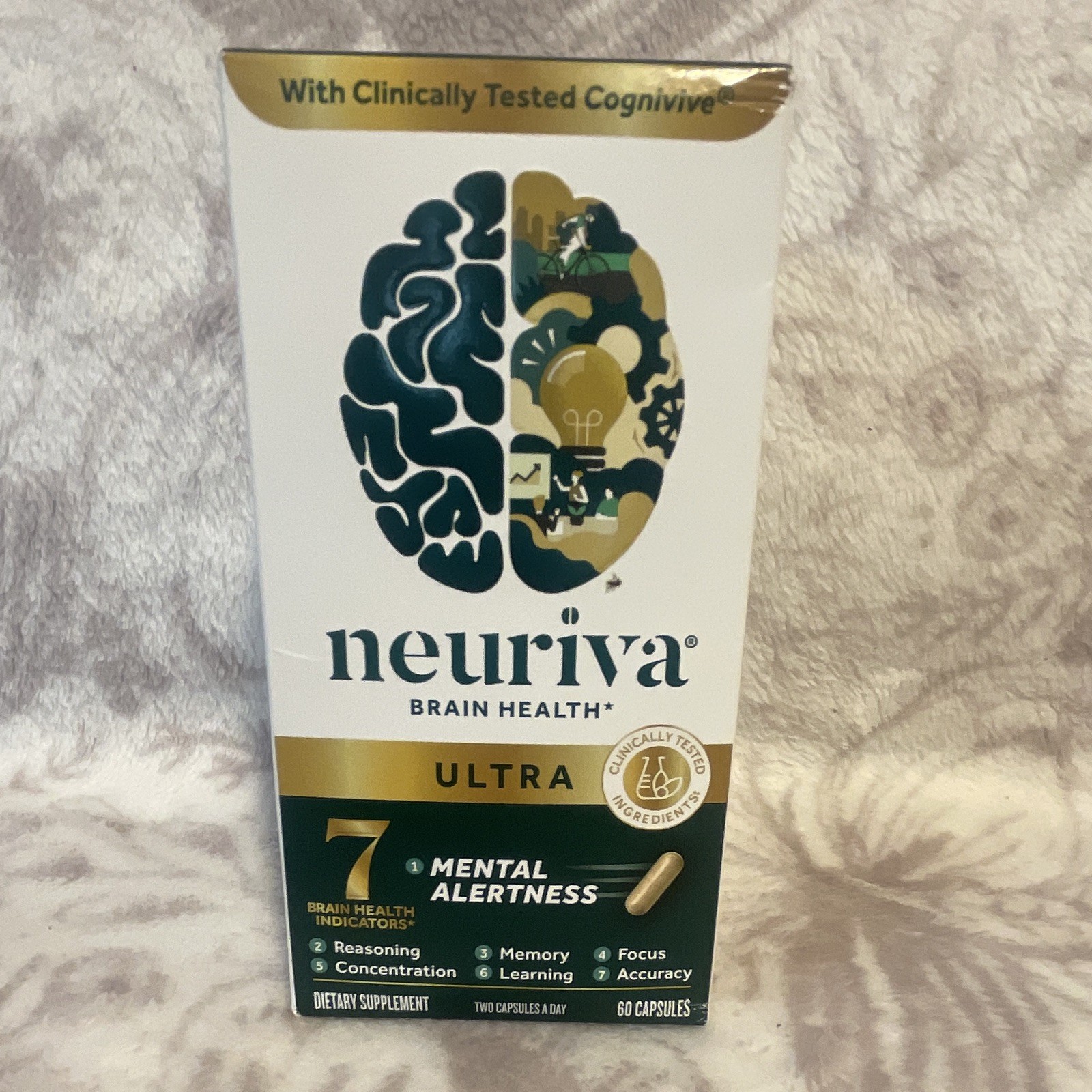 Neuriva Brain Health Ultra Cognitive Support 60 Caps Exp 09/2027
