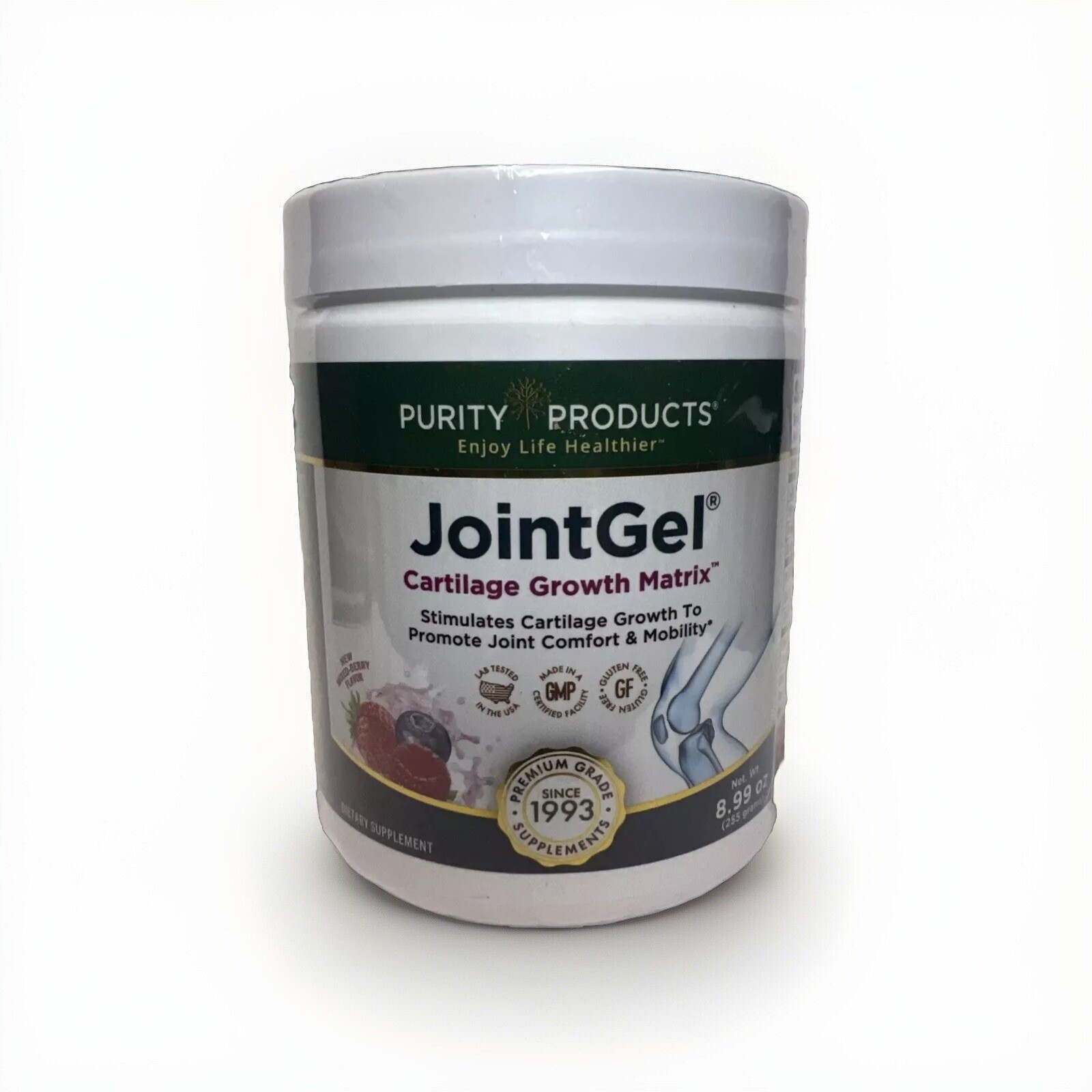 PURITY PRODUCTS• JointGel Joint Gel Mixed Berry POWDER – 8.99 oz. New Exp. 03/27