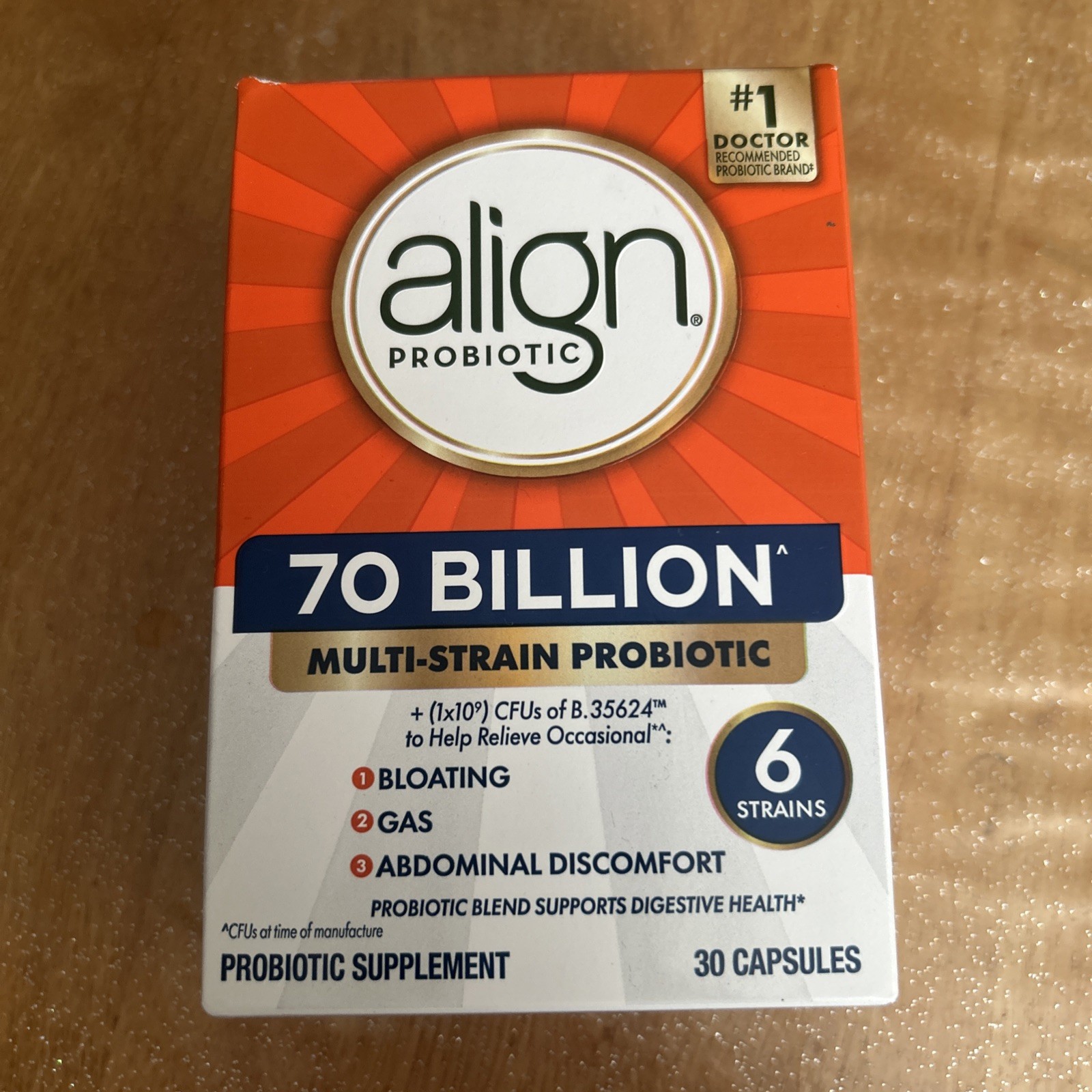 Align Probiotic 70 Billion 30ct NIB Exp 12/2027