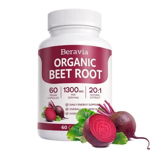 Beravia pure Beet Root Capsules, Purely Natural, Non-GMO 60-Counts