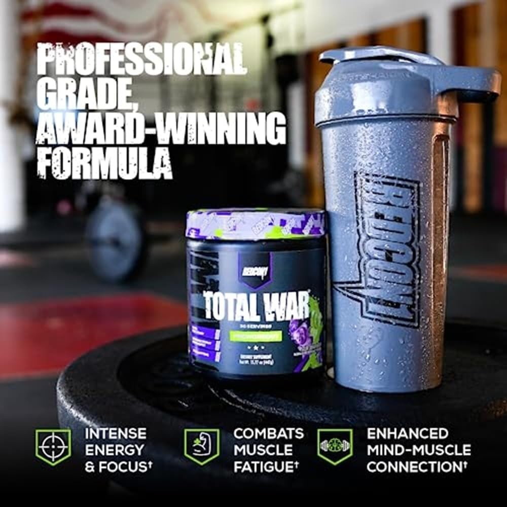 Transform Your Workout with Total War Pre Workout – 30 Servings, Tiger’s Blood