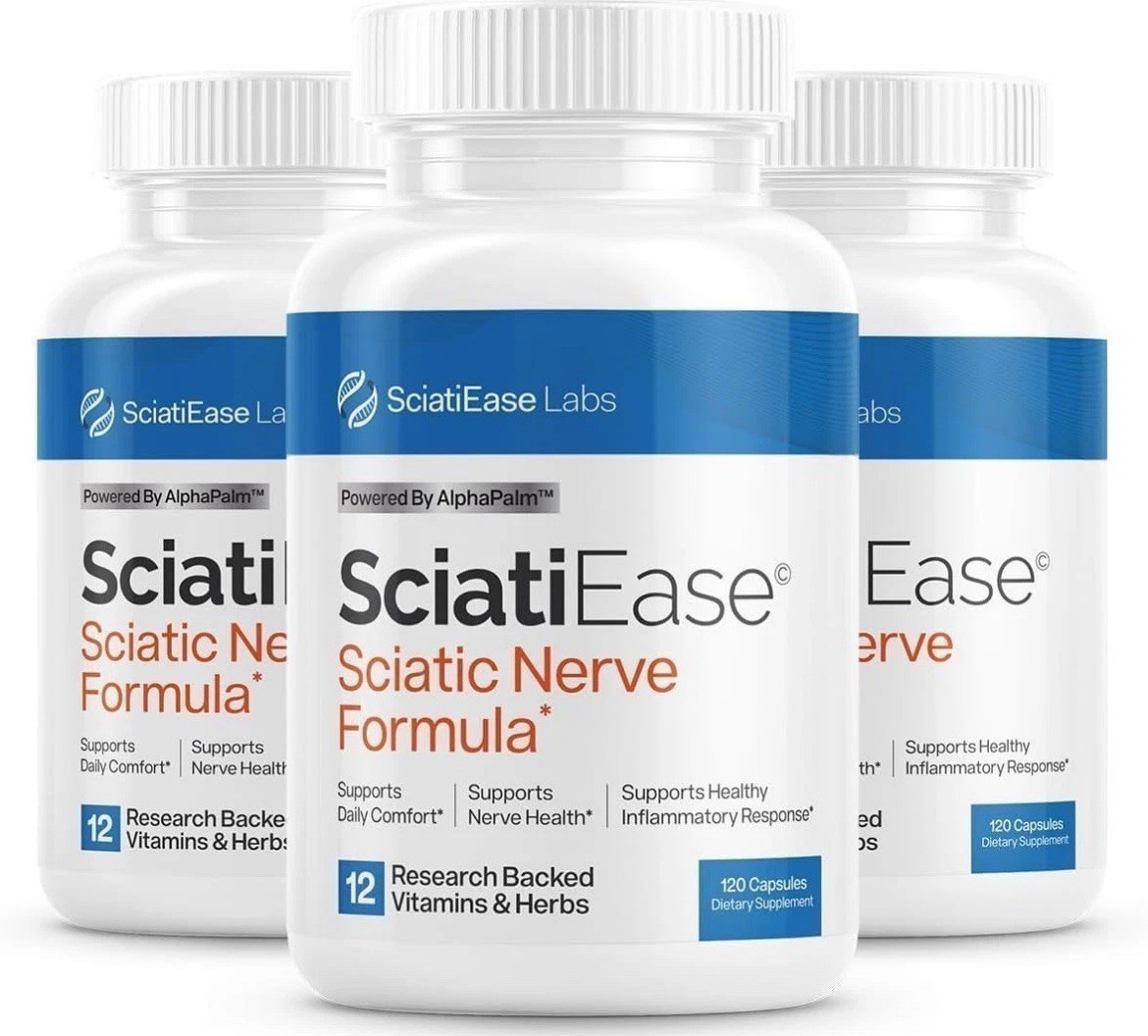 3 Pack SciatiEase Labs Sciati Ease Sciatic Nerve Formula 120 Cap Brand New !