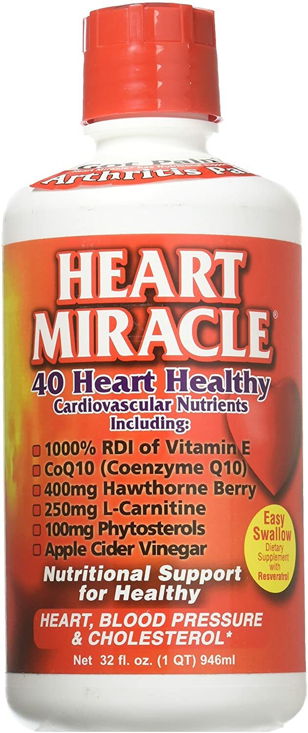 Century Systems Heart Miracle 40 Heart Healthy Cardiovascular Nutrients 32 fl oz
