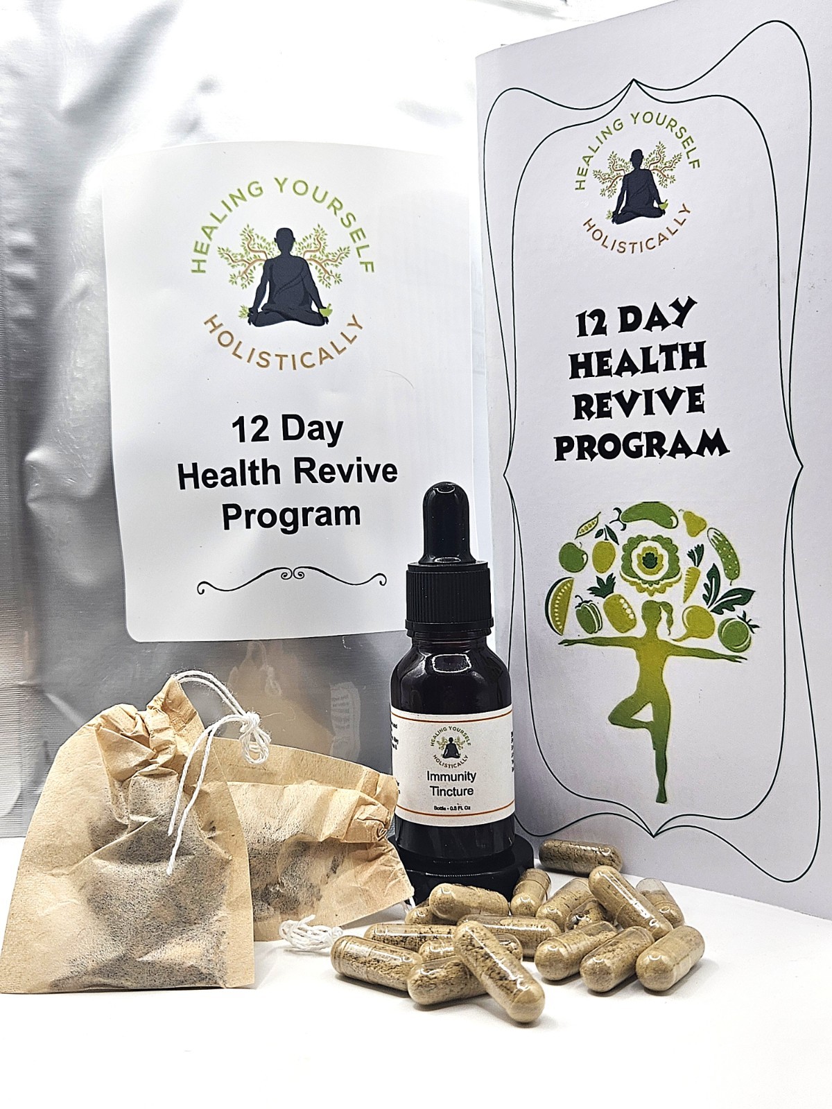 12 Day Herbal Cleanse- Digestive detox. Immune Boosting. Whole body detox kit.