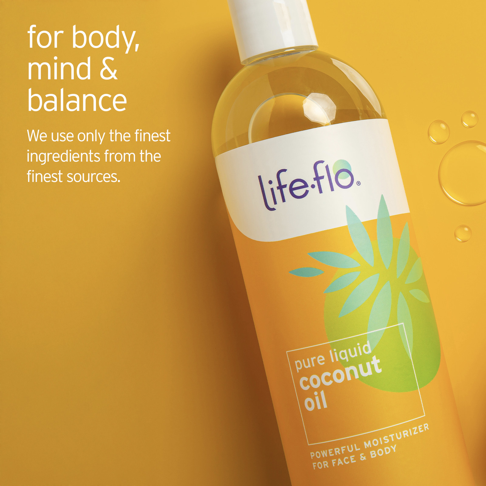 Life-flo Coconut Oil Spray, 100% Pure and Fractionated | 8oz