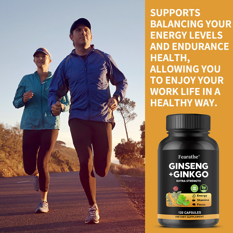 Korean Ginseng + Ginkgo Biloba Extract – Supports Energy And Endurance, Focus