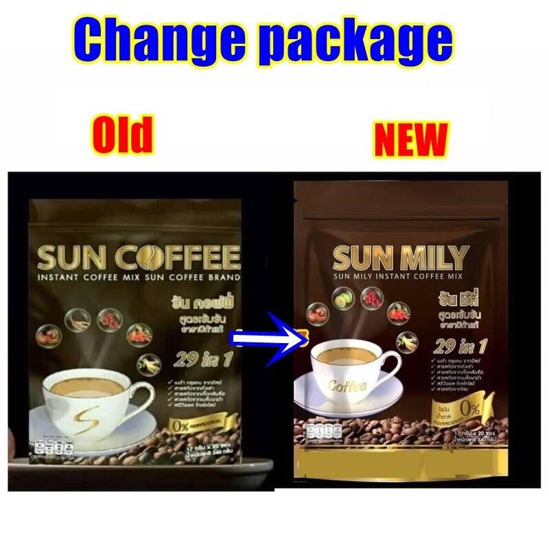 10x Sun Mily Coffee Healthy Instant Coffee Weight Loss 29 in1 Slender No sugar