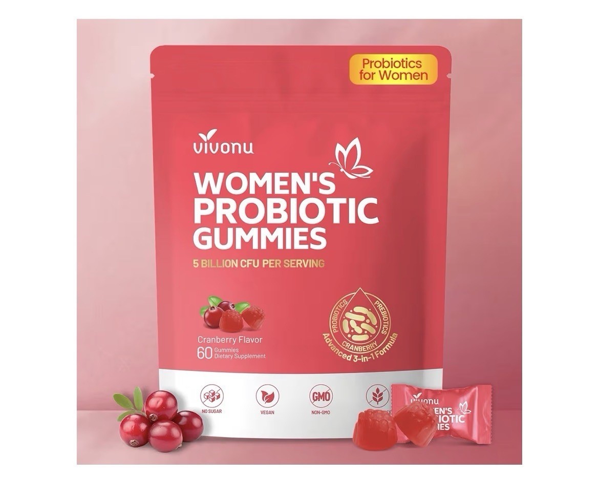 VivoNu Viginal Probiotics for Women, Women Probiotic 60 Gummies
