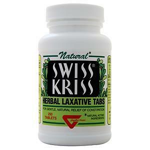 Swiss Kriss Herbal Laxative Tabs 250 tabs