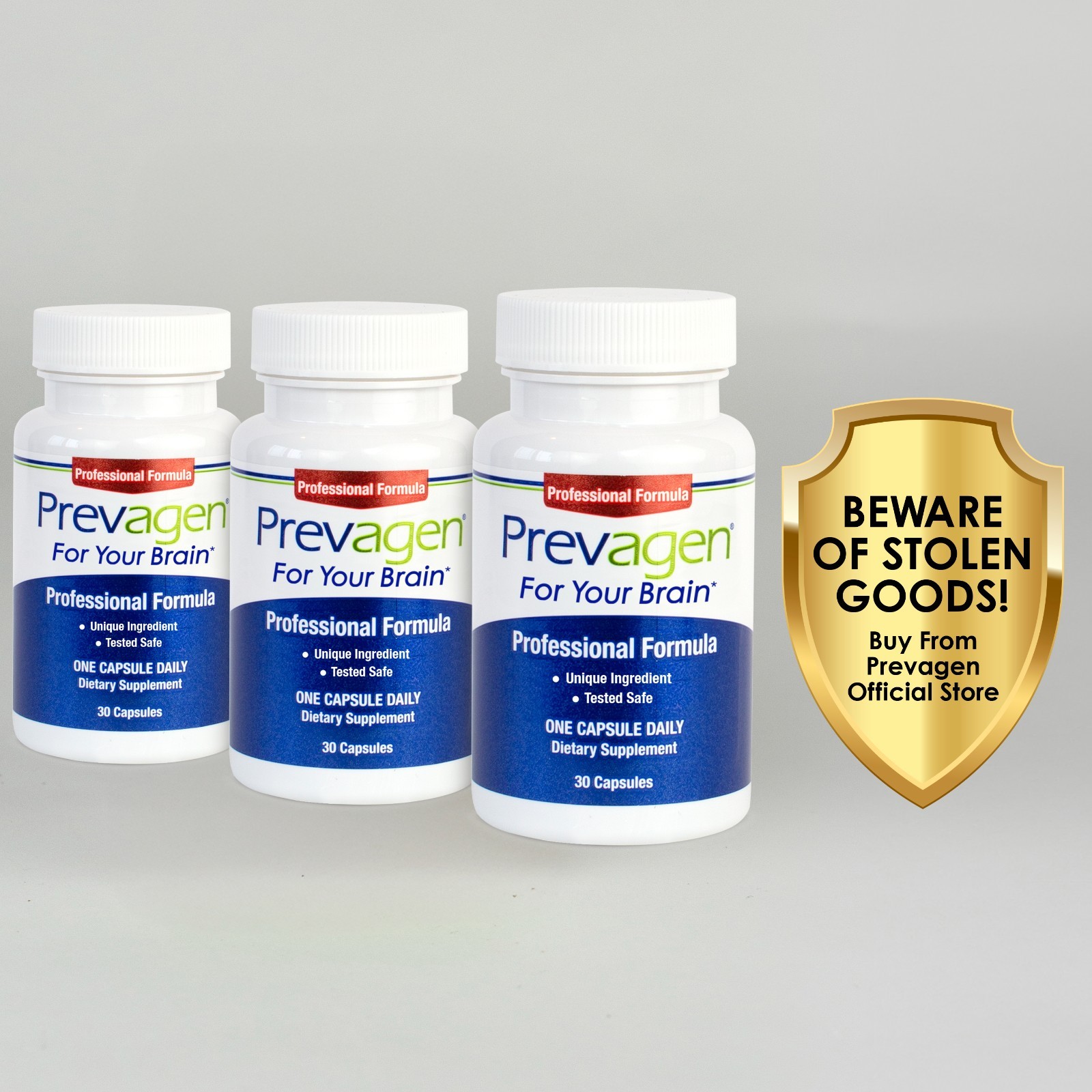 Prevagen Professional Formula 40mg Capsules – 30 Count – 3 Pack (90-Day Supply)
