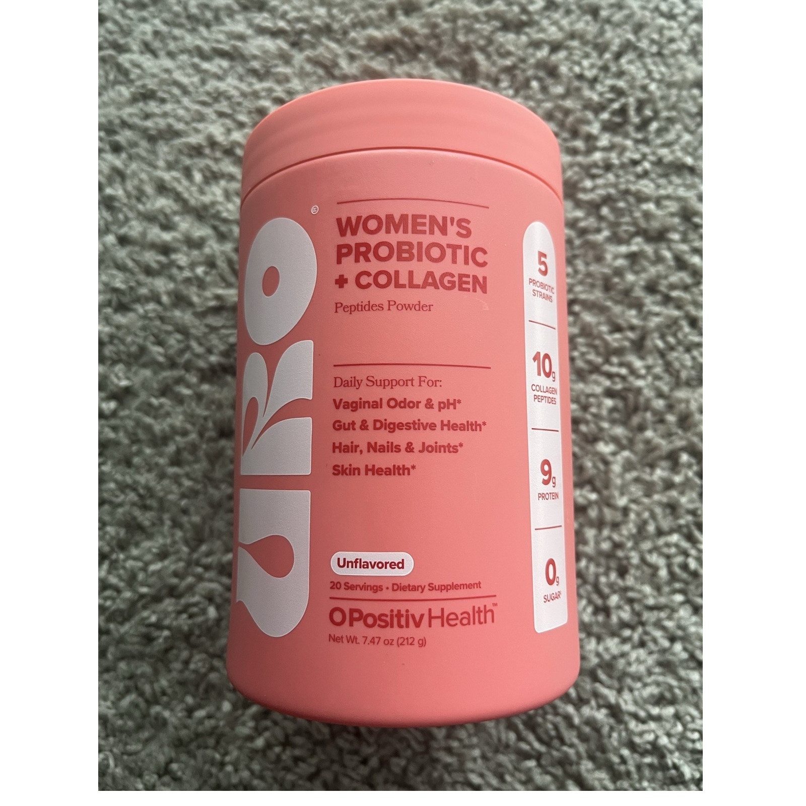 OPositiv Health Women’s Probiotic + Collagen Powder Unflavored 7.47 oz