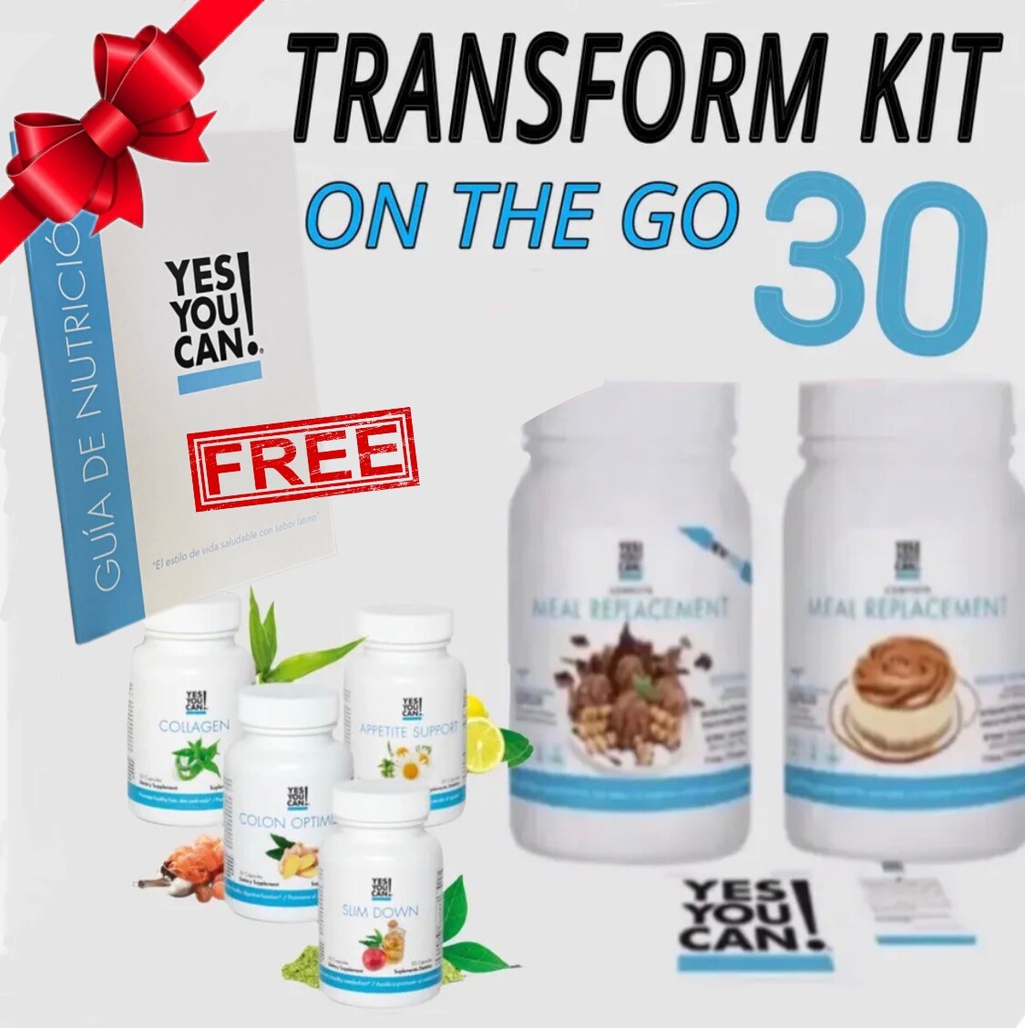 Kit On the Go 30 Pierde Peso Ya Yes You Can llévate GRATIS Guía de Nutrición