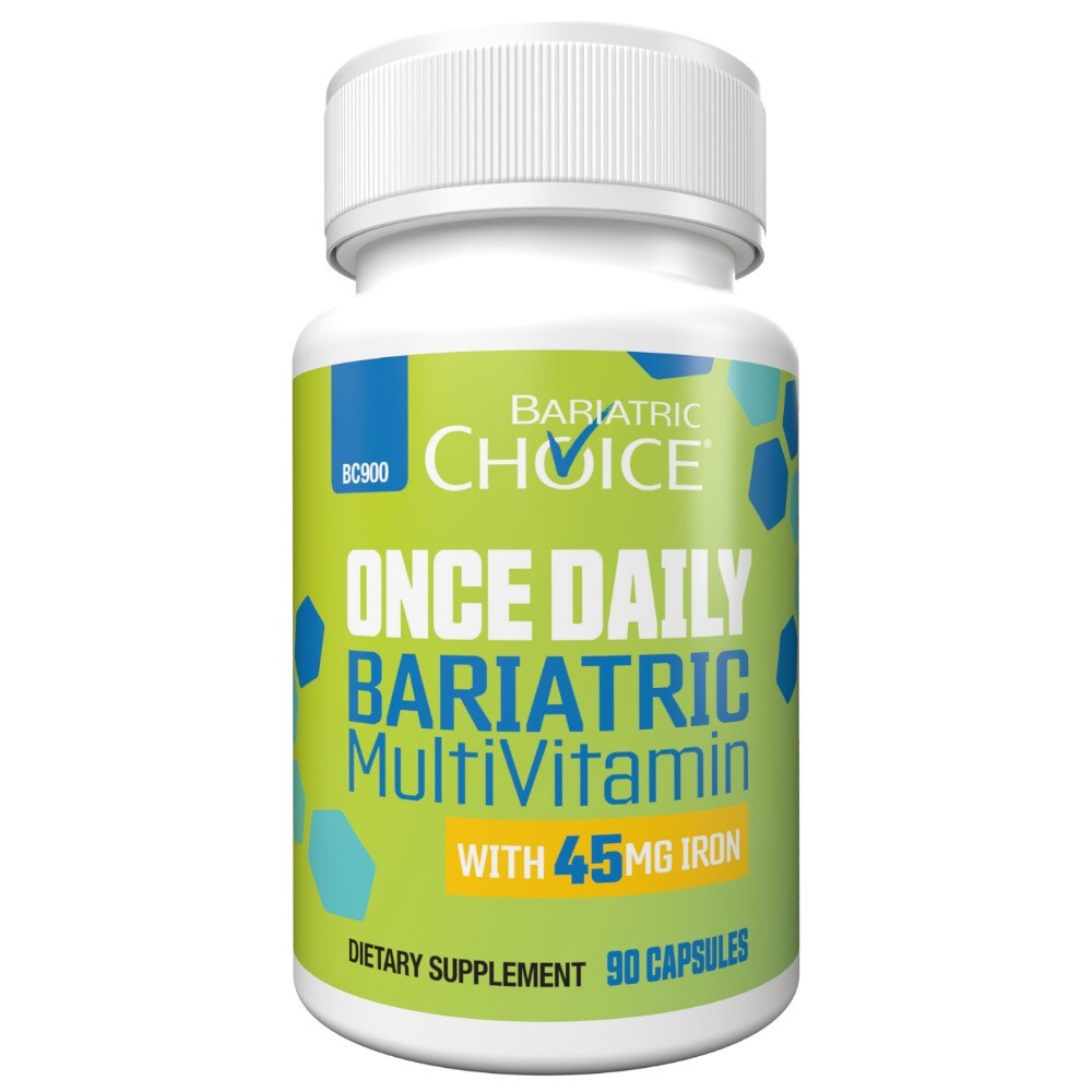Bariatric Choice Once Daily Bariatric MultiVitamin Capsule 45mg Iron Weight Loss