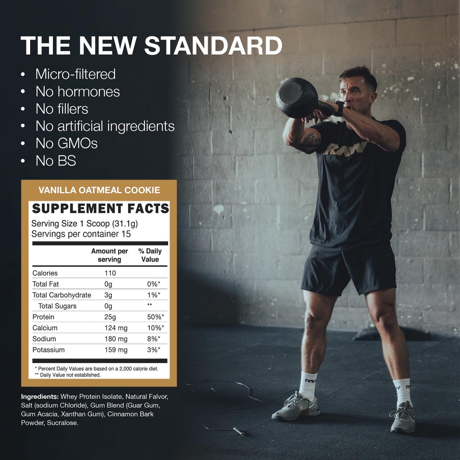 Itholate Protein Powder, Growth & Recovery, Vanilla Oatmeal Cookie, 15 Servings