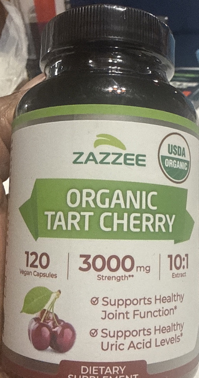 USDA Organic Tart Cherry 10:1 Extract, 120 Vegan Capsules, 3000 mg Strength