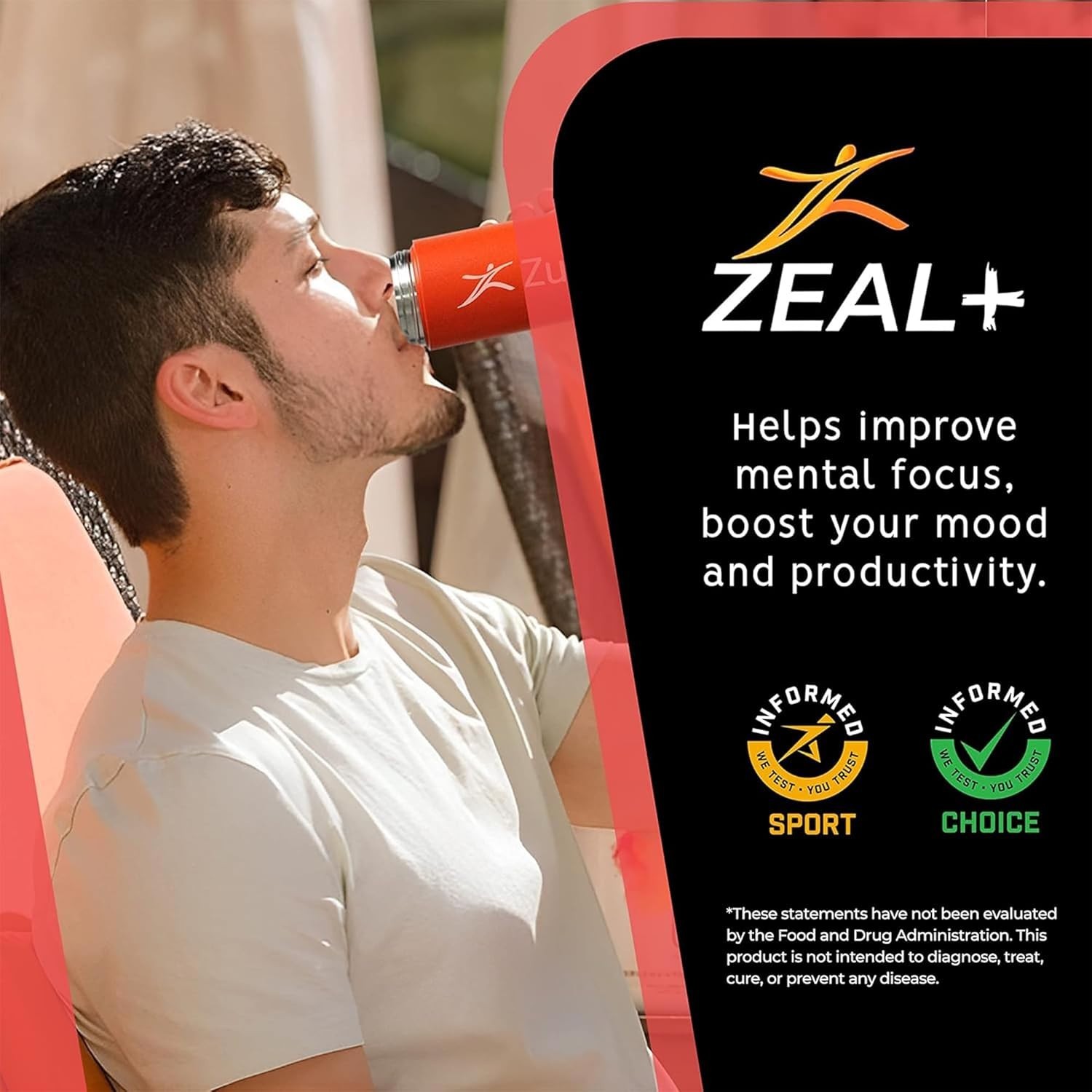 Zeal+ Rumba Rush Flavor – Drink Mix with Alpinia Galangal, Green Coffee Leaf,…