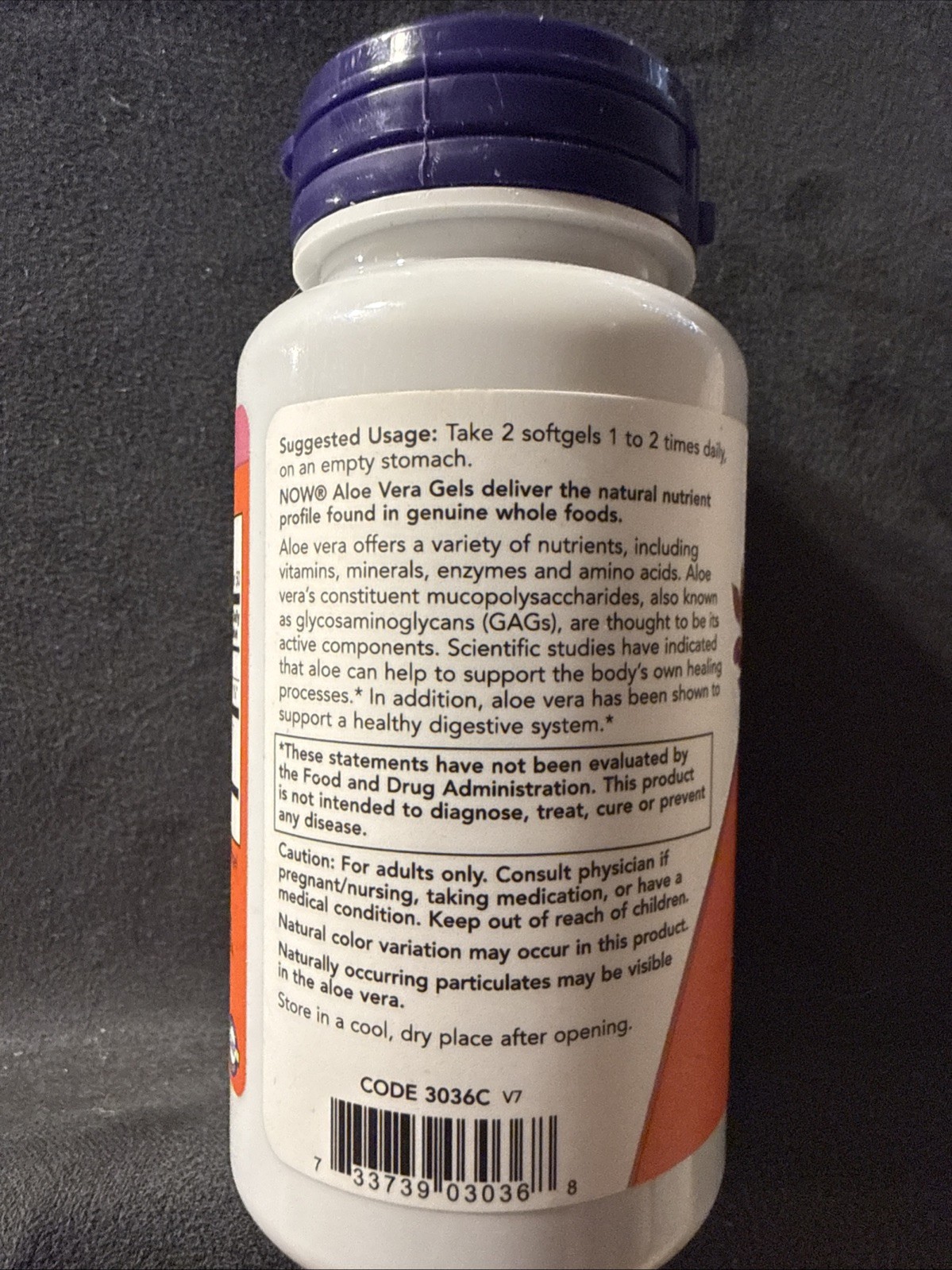 NOW Foods Aloe Vera Softgels 100 Count Herbal Supplement for Digestive Health