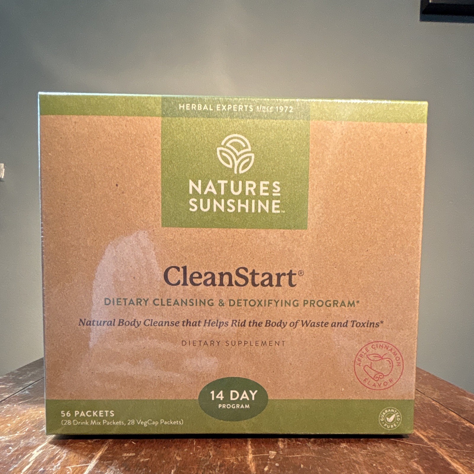 Nature’s Sunshine CleanStart Detox Cleansing Program Apple Cinnamon 56 Packets
