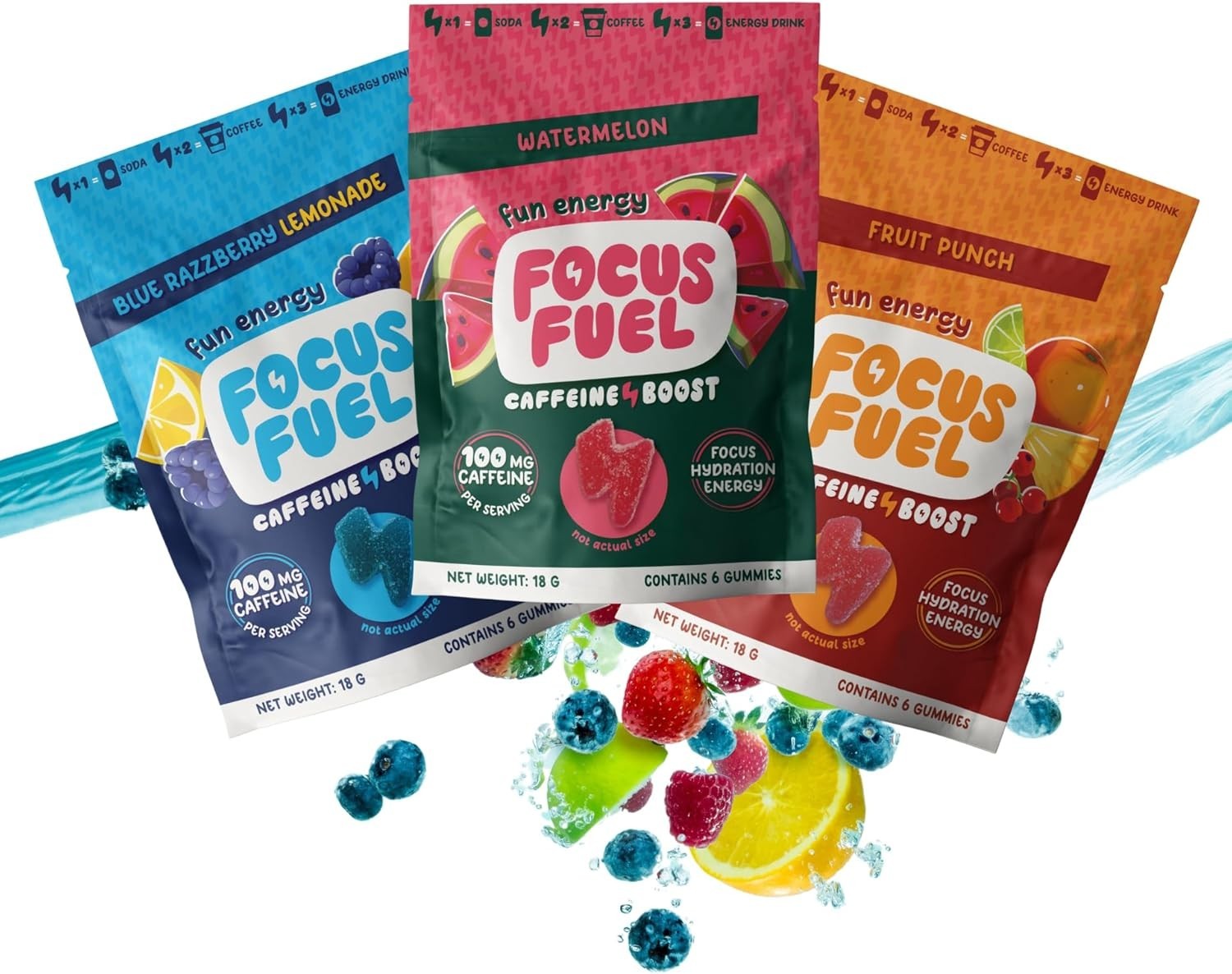 Energy Chews – Trial Size Variety Sample Pack (9 Servings) – 100mg Caffeine