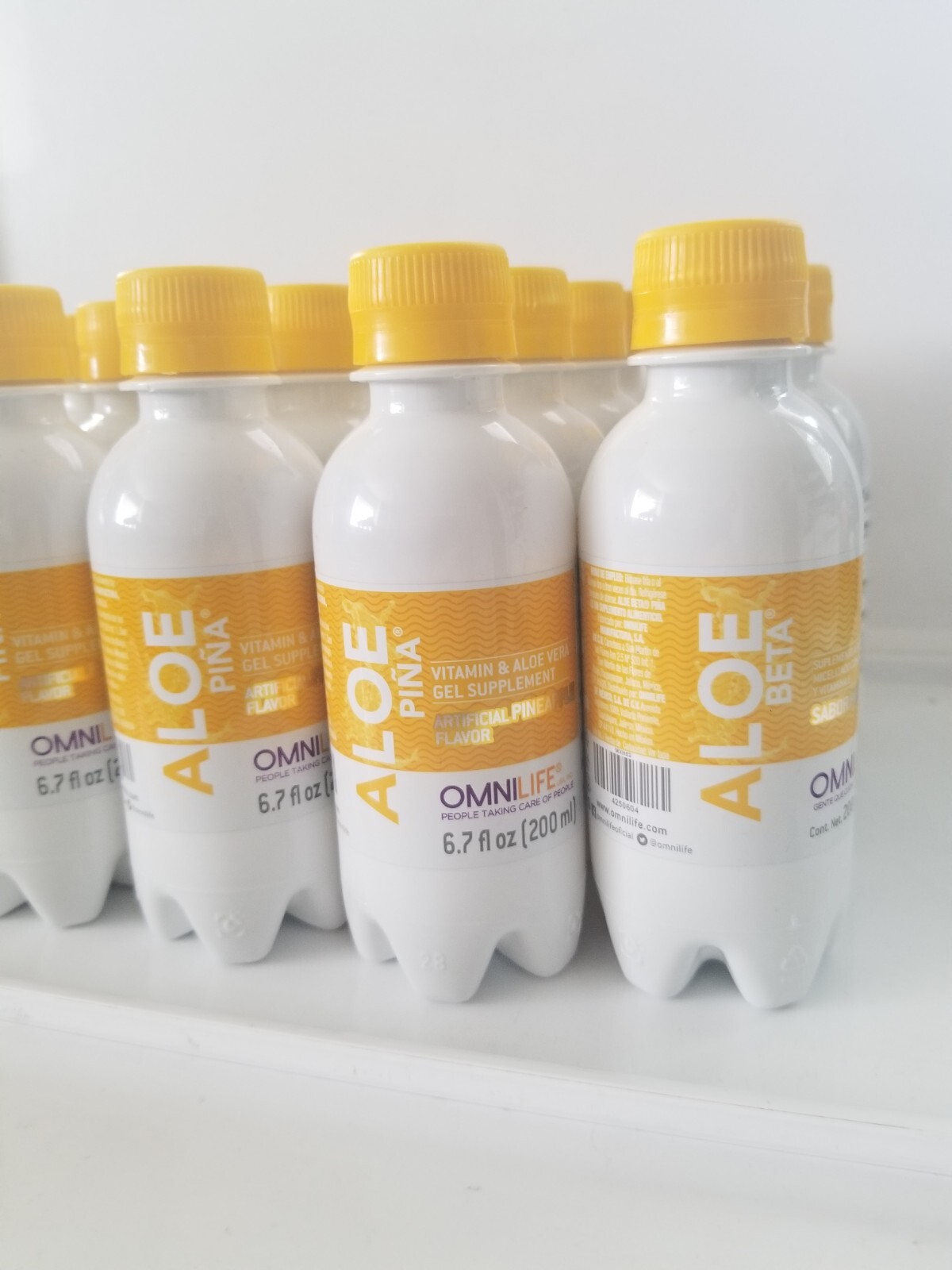 aloe Beta omnilife Piña 20 pack 6.7oz (200ml) Digestive system ,Free Shipping