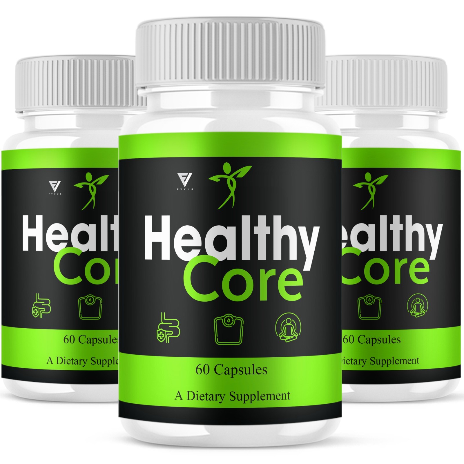 (3 Pack) Healthy Core Support, HealthyCore Advanced Supplement (180 Capsules)