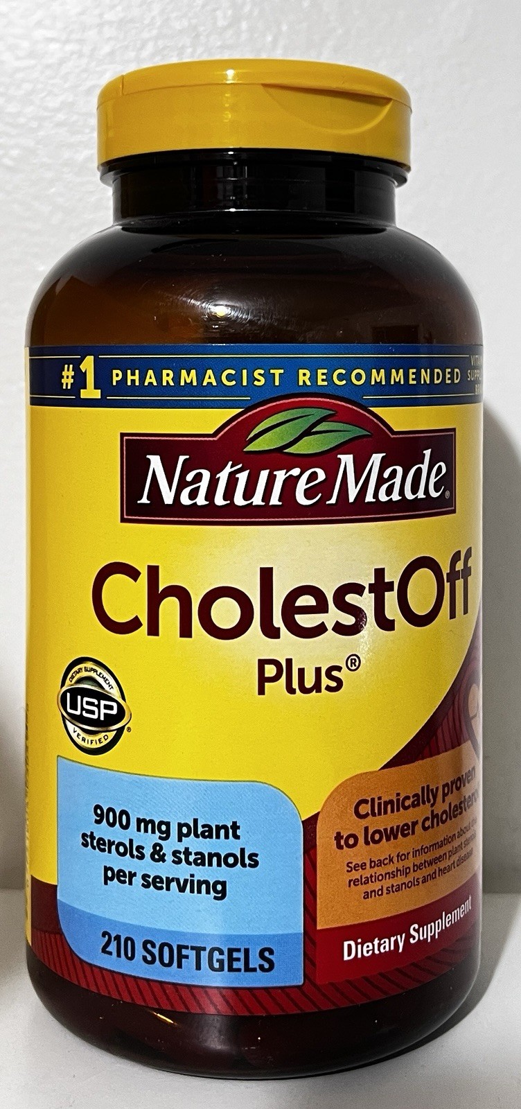 Nature Made 210 Softgels CholestOFF Plus New Always Fresh-US SELLER
