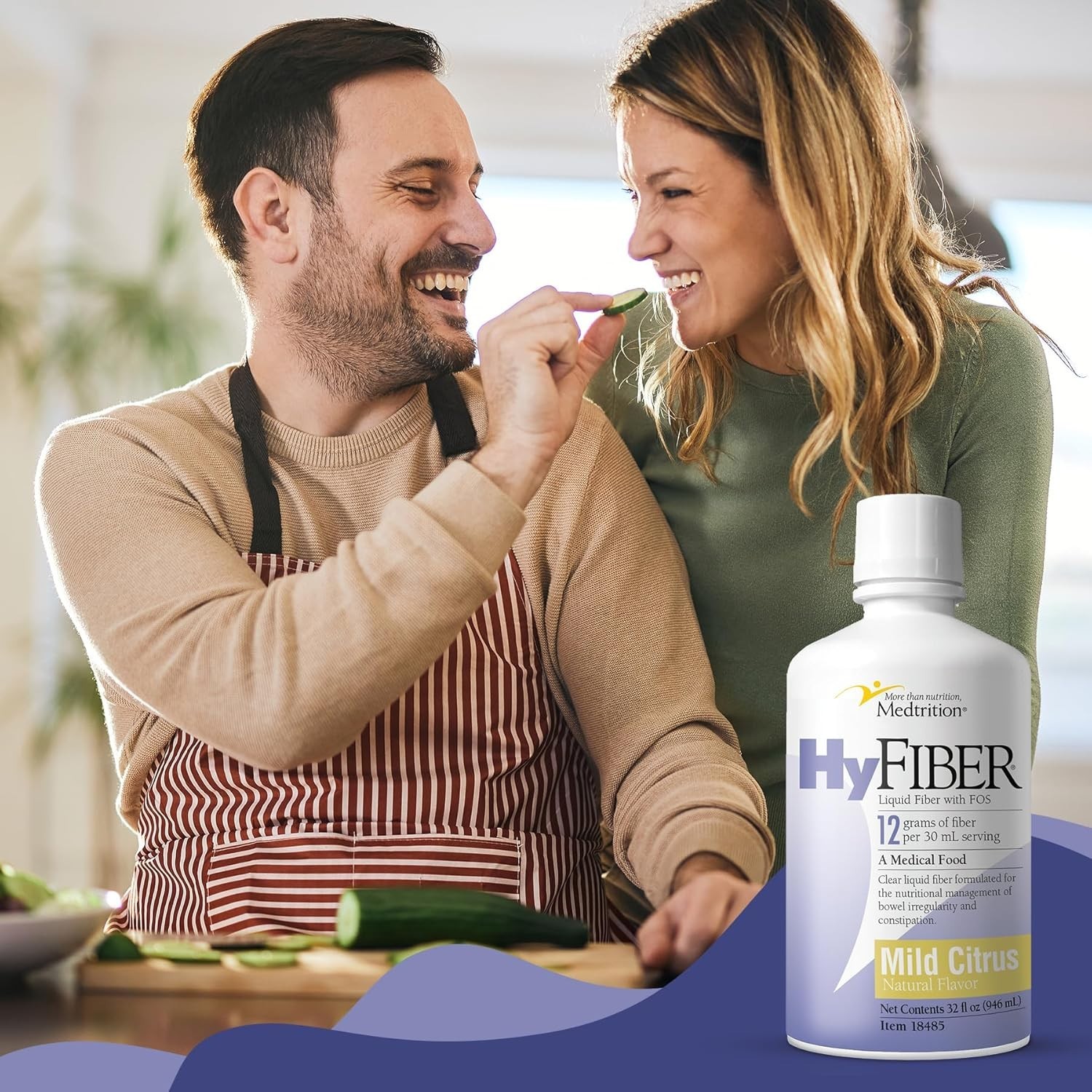 HyFiber Daily Liquid Fiber for Regularity and Soft Stools, 12 Grams Soluble F…