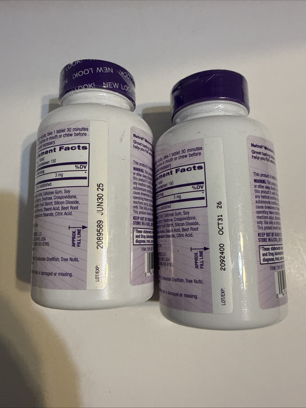 Natrol Melatonin 5mg Fast Dissolve 150 Tablets 2 Pack Lot