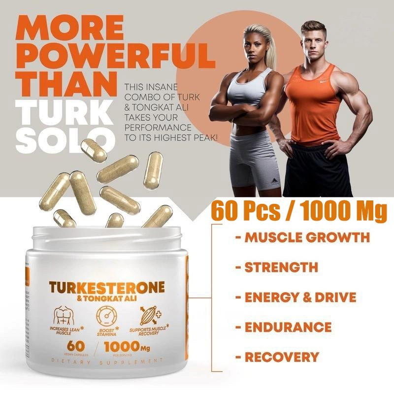 Turkesterone 1-5X 1000 Mg Organic Caps Vitamin Muscle Development & Recovery
