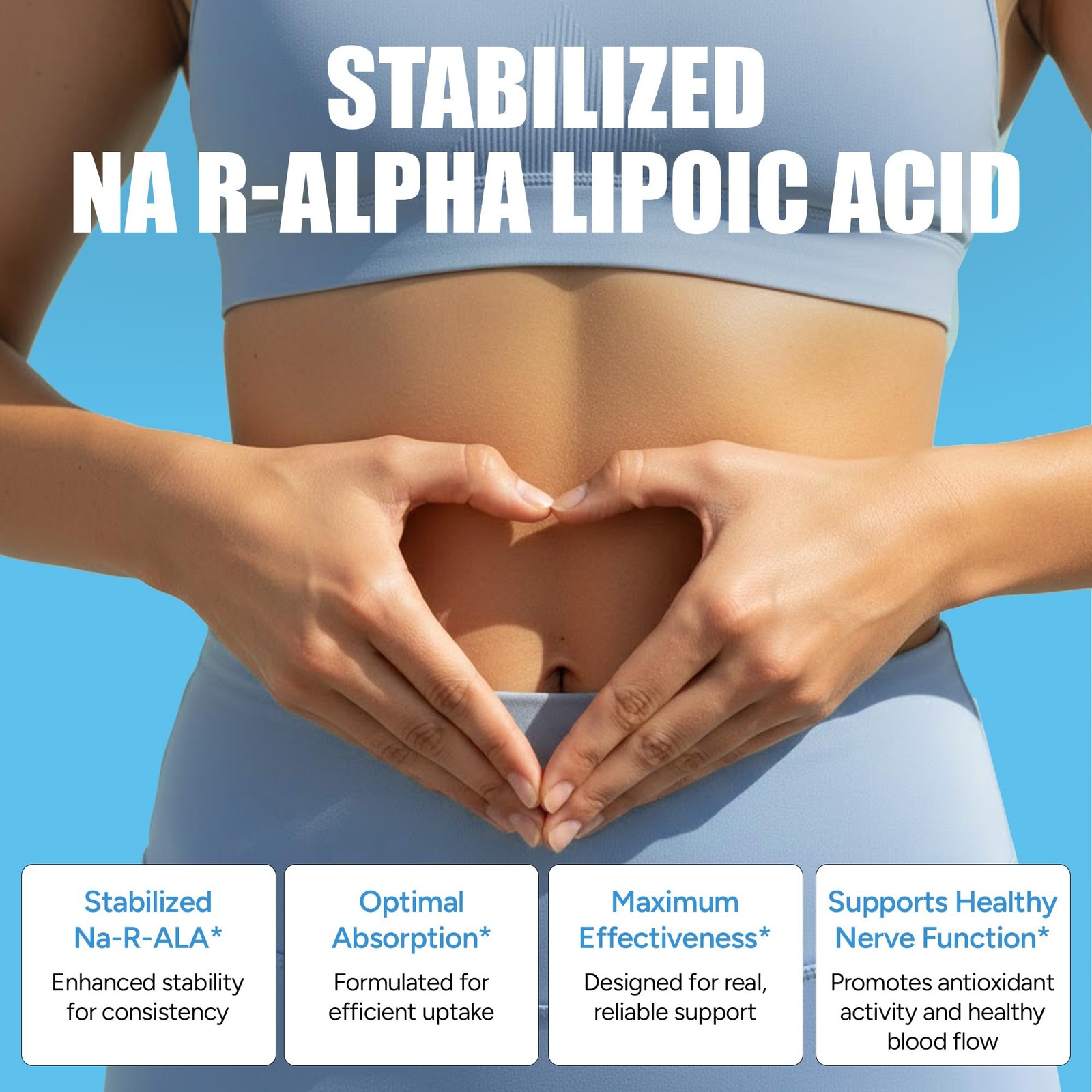 Stabilized R-Alpha Lipoic Acid ((True)) 600mg per Serving [[High Potency & up…