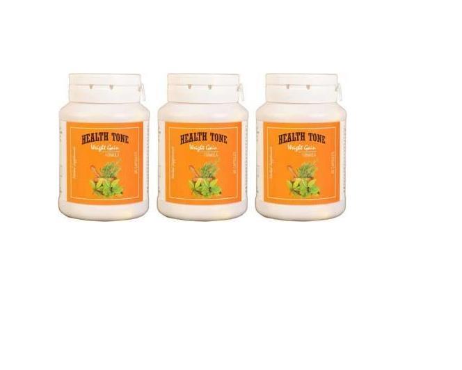 HealthTone Health Tone Herbal Weight Gain Capsules 3 X 90 CAPS WITH SEALED BOX