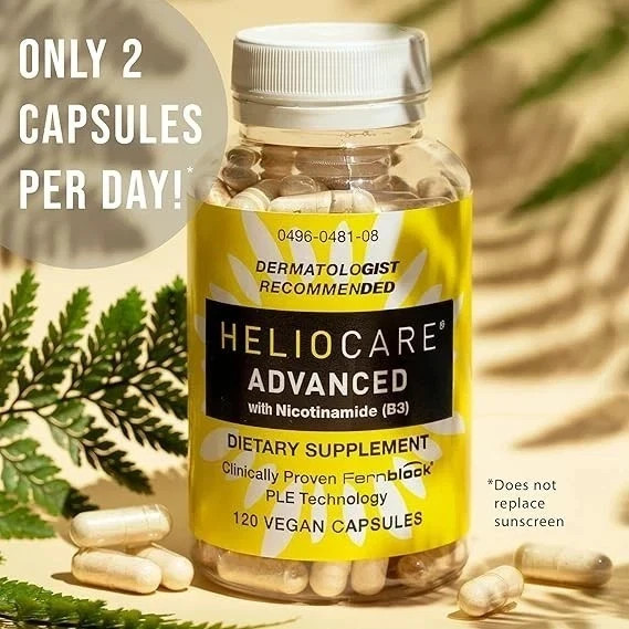 Heliocare Advanced Nicotinamide B3 Skin Health 120 Capsules Exp: 07/2027 NEW