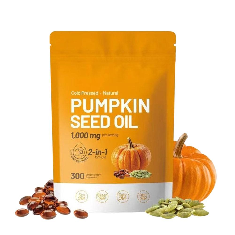 Pumpkin Seed Oil 1000mg formulated with Saw Palmetto 300 Softgels US