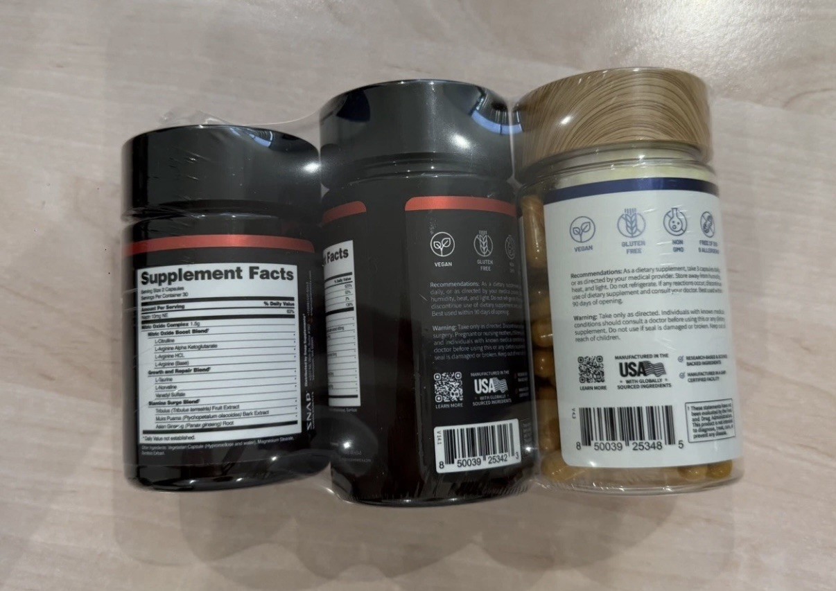 SNAP The Ultimate Trio – Testo Booster + Prostate Health + Nitric Oxide Booster