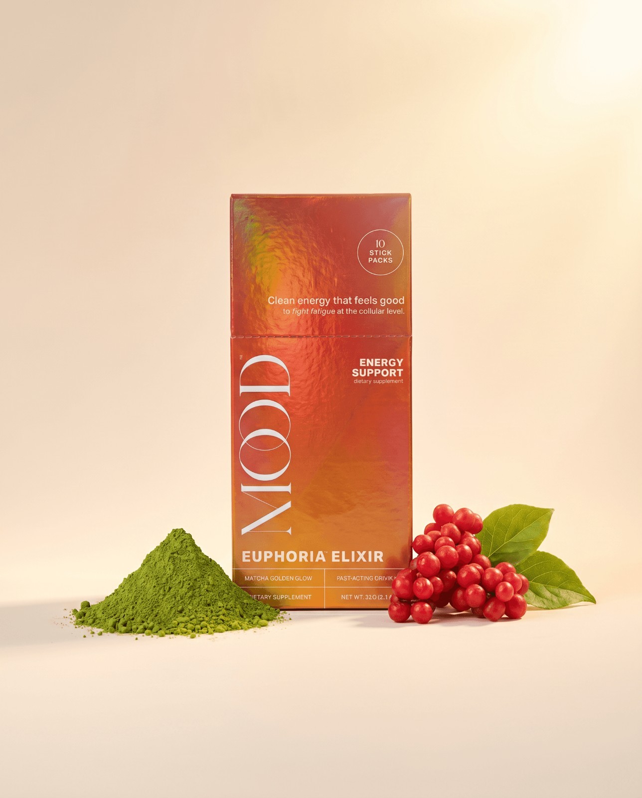 MOOD Energy Support Euphoria Elixir 10ct 1.77oz.