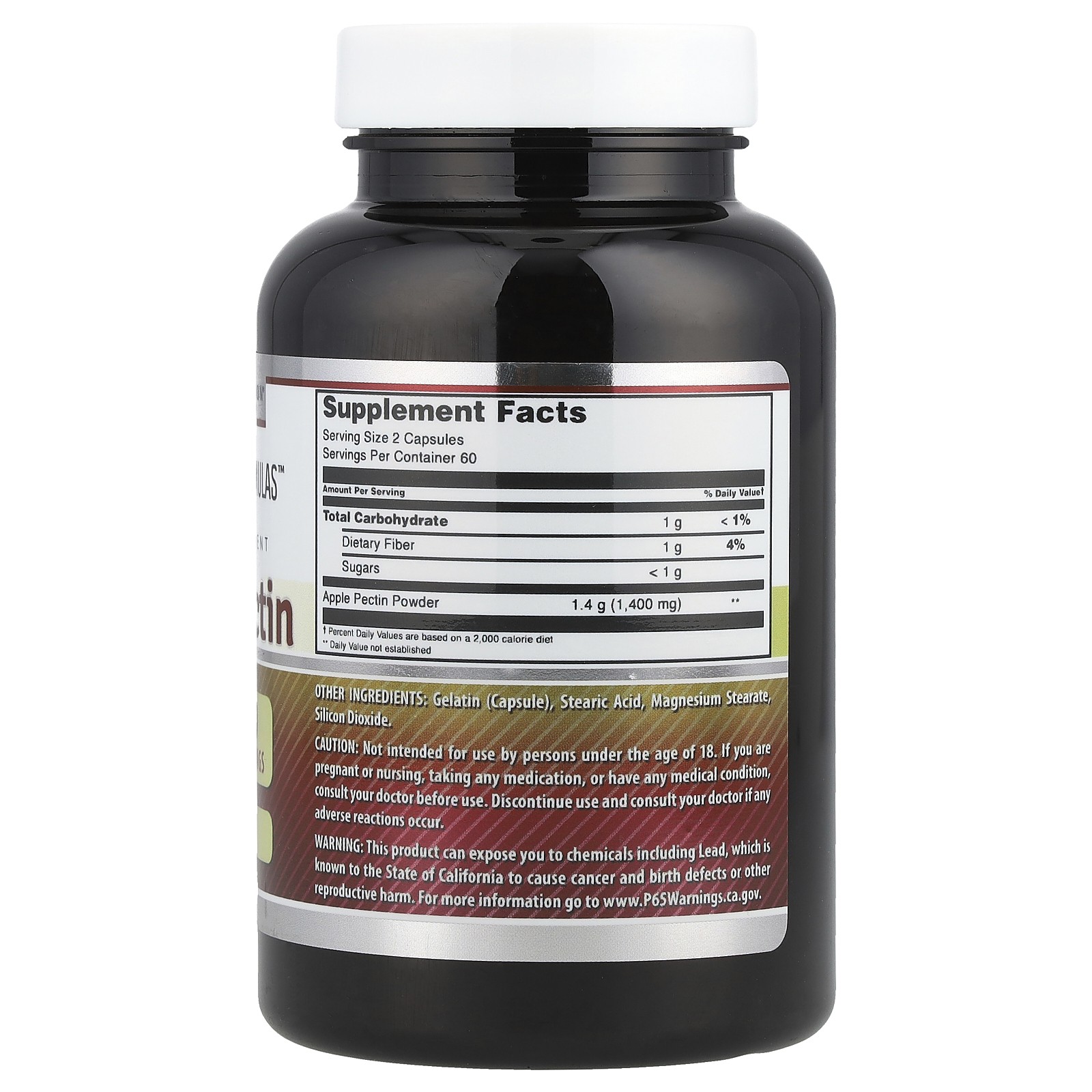 Apple Pectin, 1,400 mg, 120 Capsules (700 mg per Capsule)