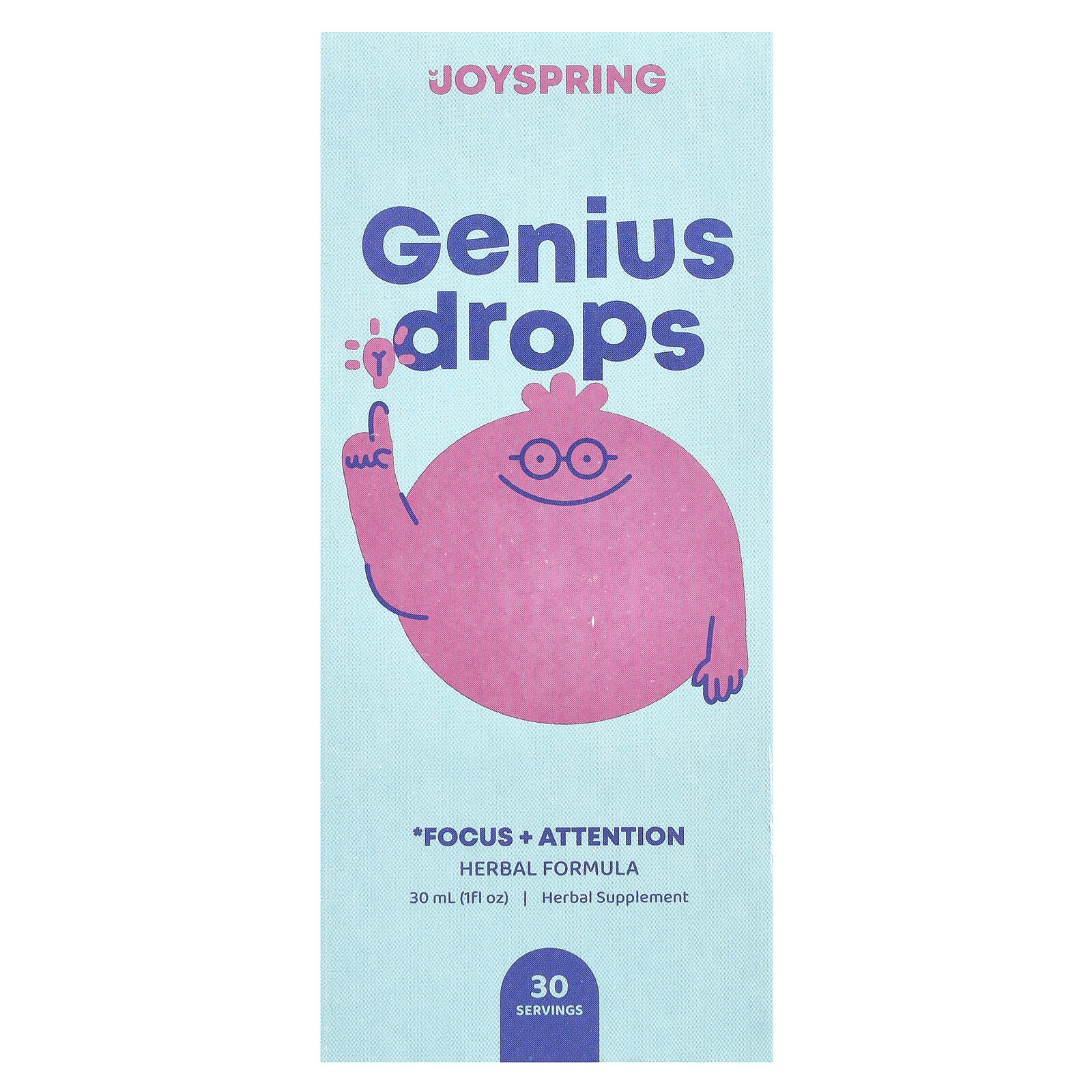 Genius Drops, Focus + Attention, , 1 fl oz (30 ml)