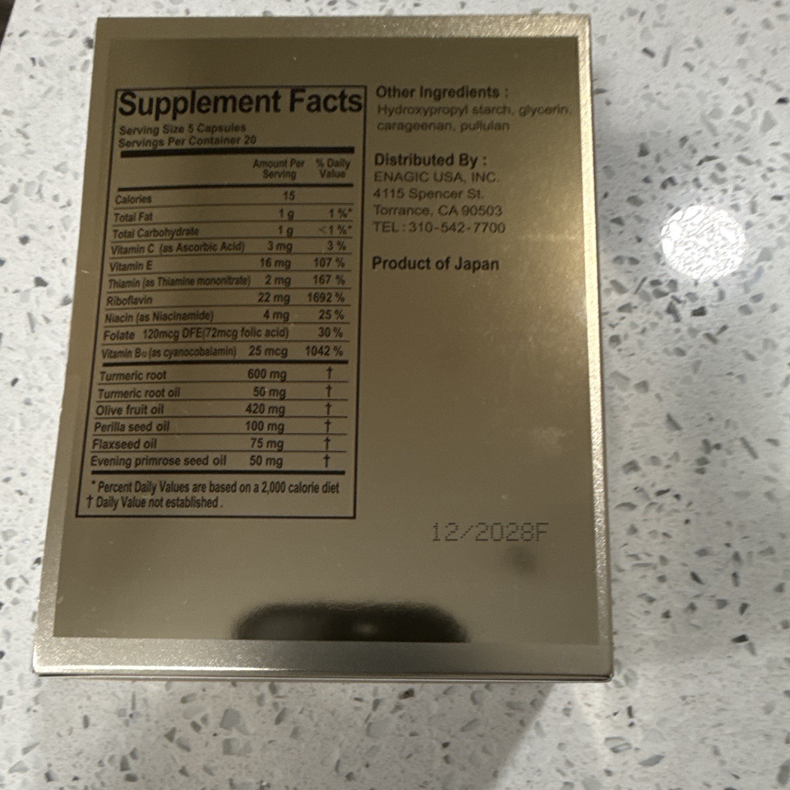 Enagic Kangen UKON Sigma Okinawa Turmeric 600mg 100 Softgel Capsules