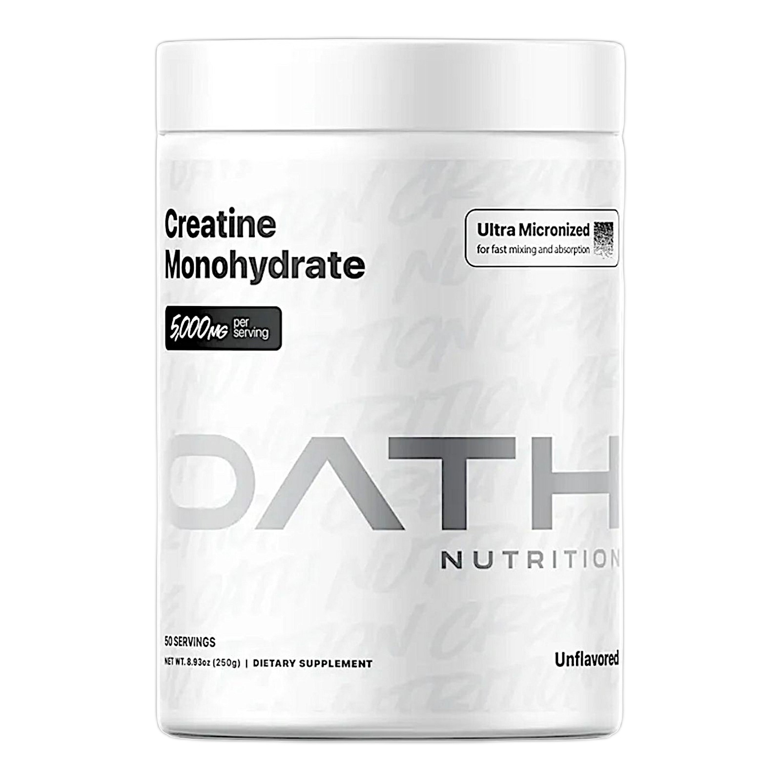 Ultra Micronized Creatine Powder Unflavored 5,000mg | 50 Servings Non-GMO