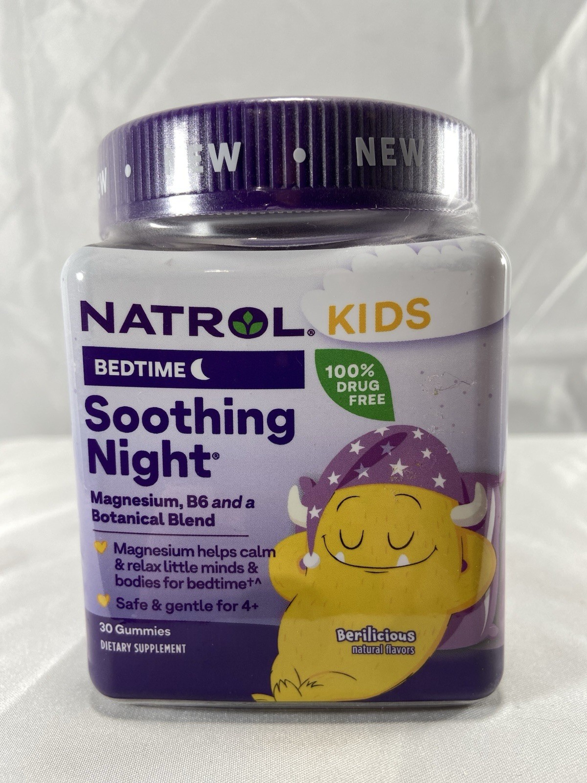 Natrol Kids Bedtime Soothing Night Safe & Gentle for 4+ – 30 Gummies Exp 02/2026