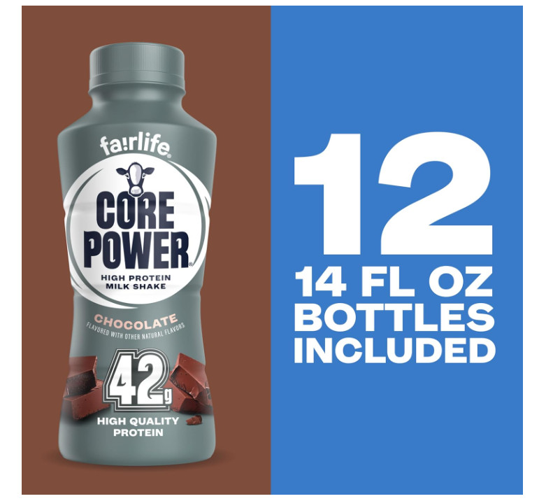 Core Power Elite Protein Shake Chocolate 42g 14oz 12 Pack