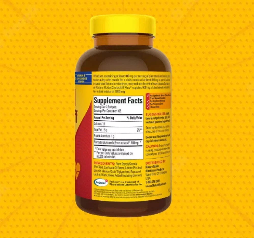 Nature Made CholestOff Plus 210 Sgels Each (Pack of 3)