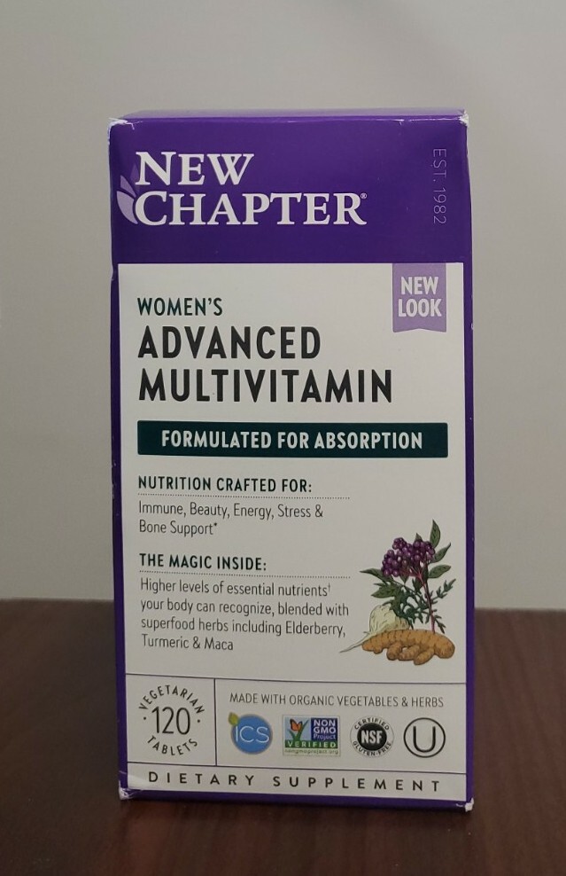 Exp 8/26 New Chapter Every Women’s Advanced Multi 120 Tablets Exp 8/26