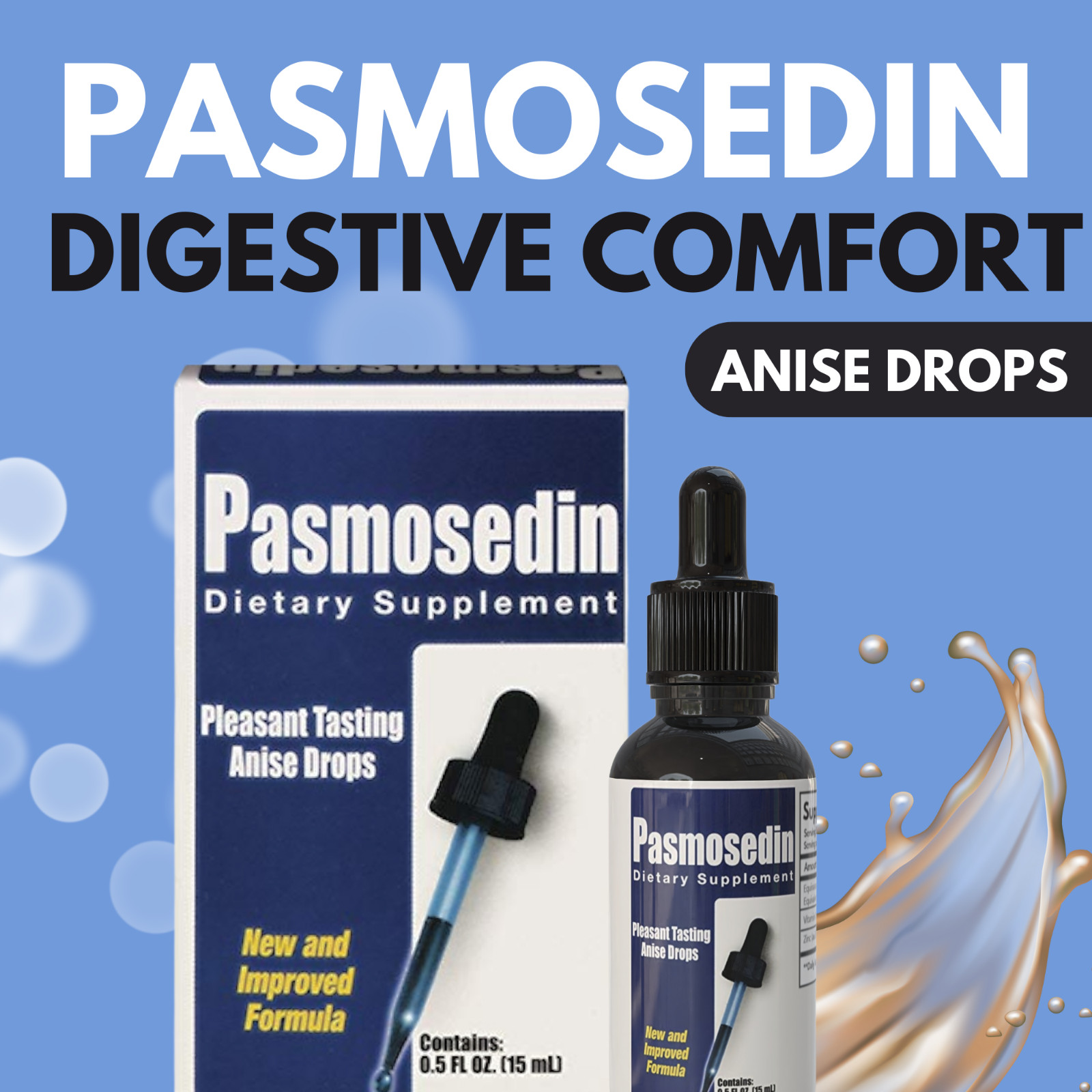 Menper Digestive Pasmosedin Anise Drops – Pleasant Tasting (3-Pack)