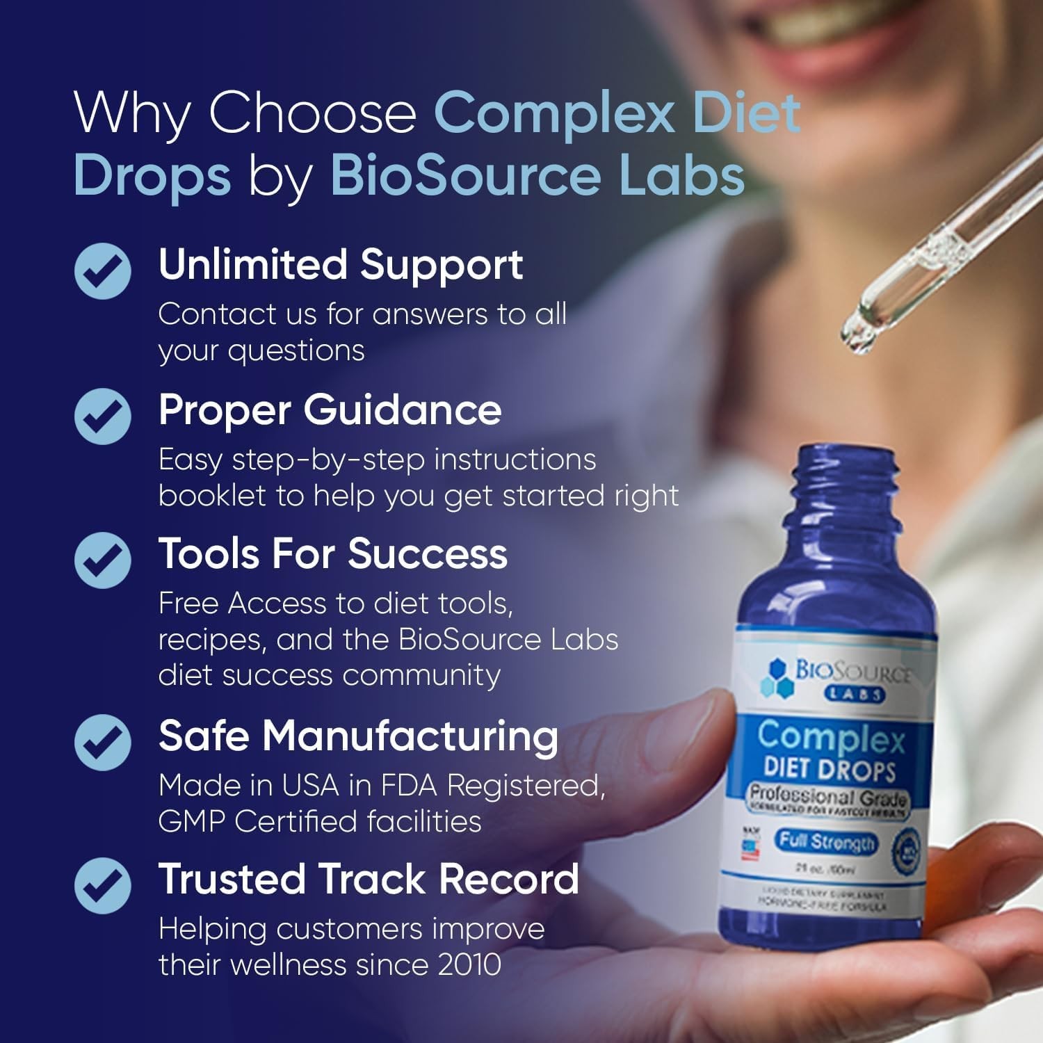 BioSource Labs Complex Diet Drops – Best Natural 2 Fl Oz (Pack of 1)