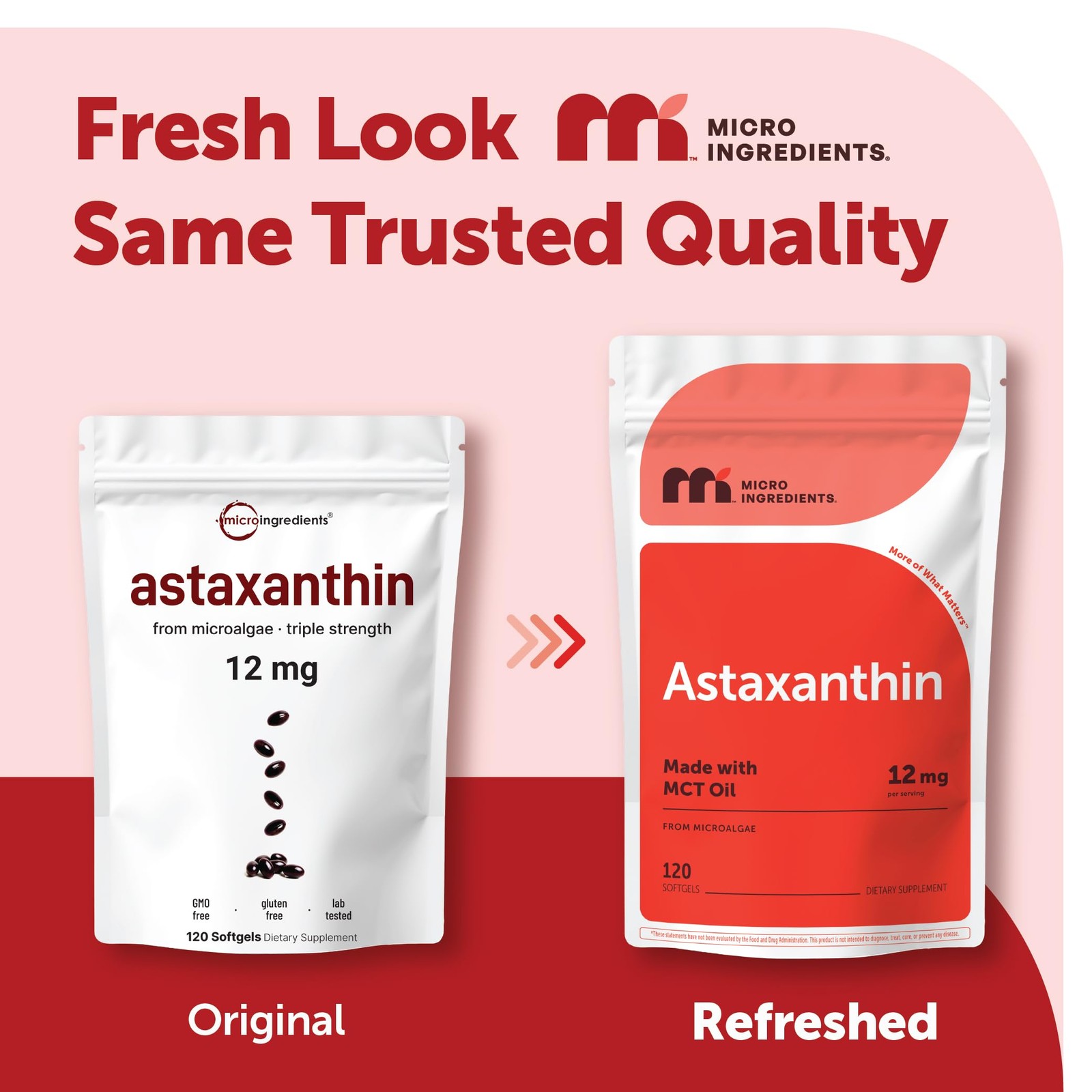 Astaxanthin 12mg with MCT Oil, 120 Softgels, 4 Month Supply | Premium Astaxan…