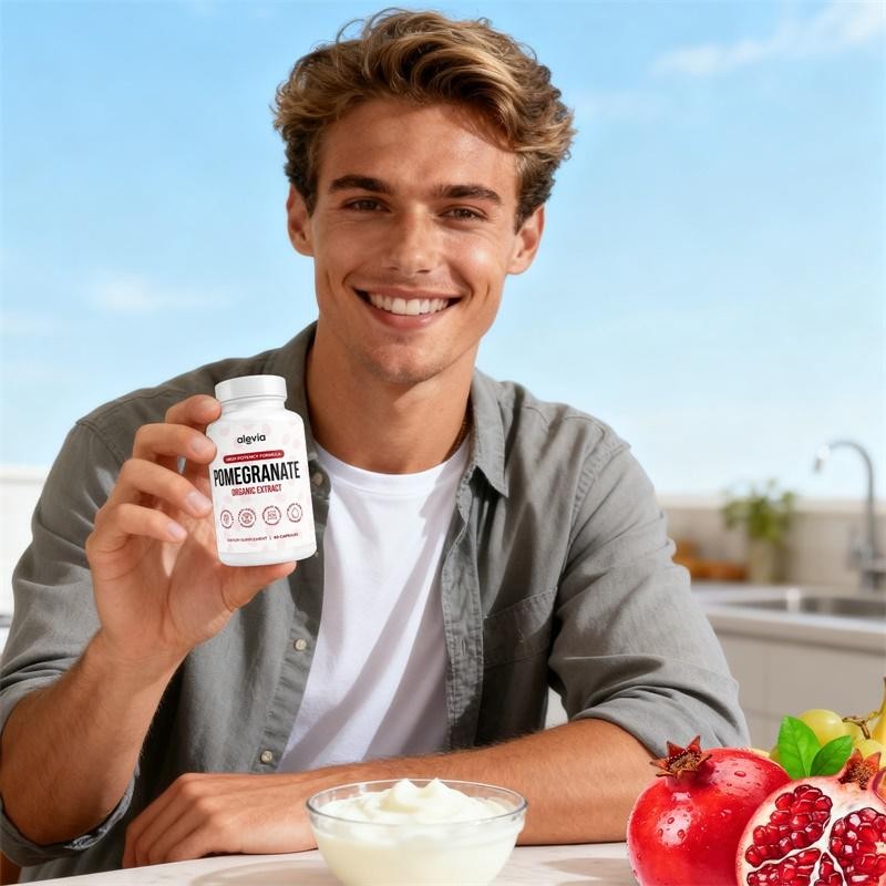 Alevia Pomegranate Capsules 60ct Organic Extract Antioxidant
