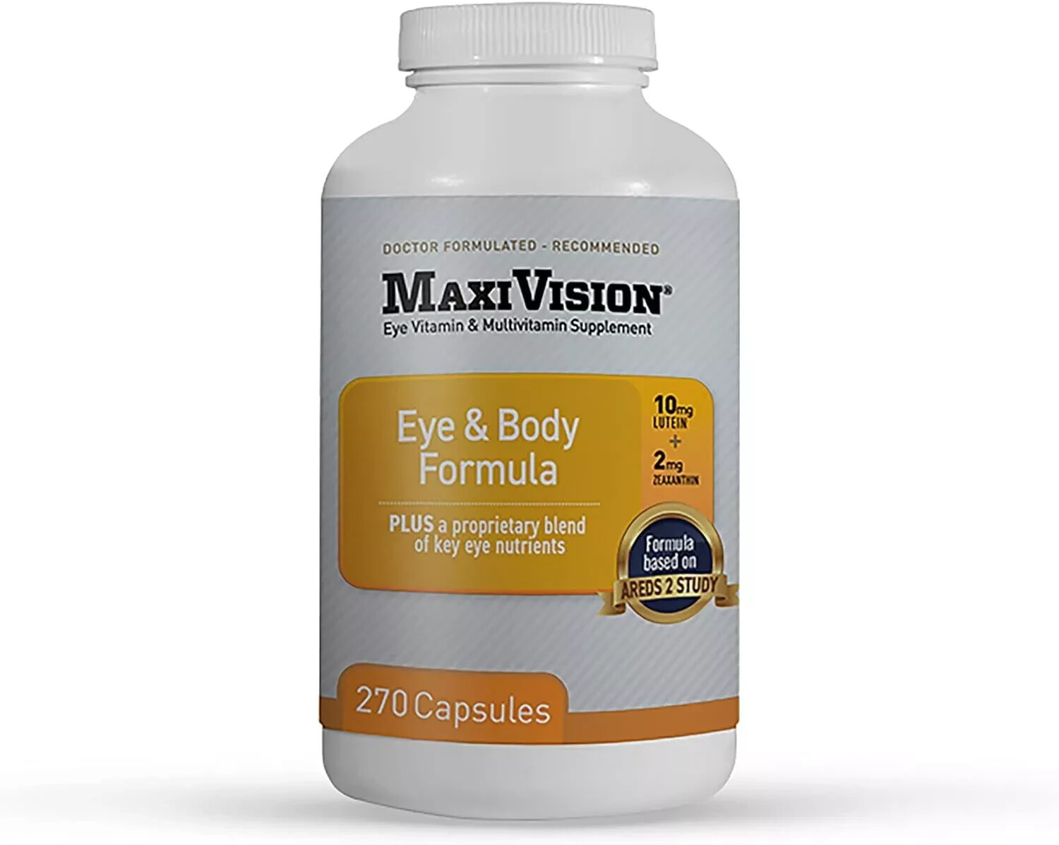 MaxiVision® Eye & Body Formula – Based on AREDS 2 Study – 270 Eye Vitamins